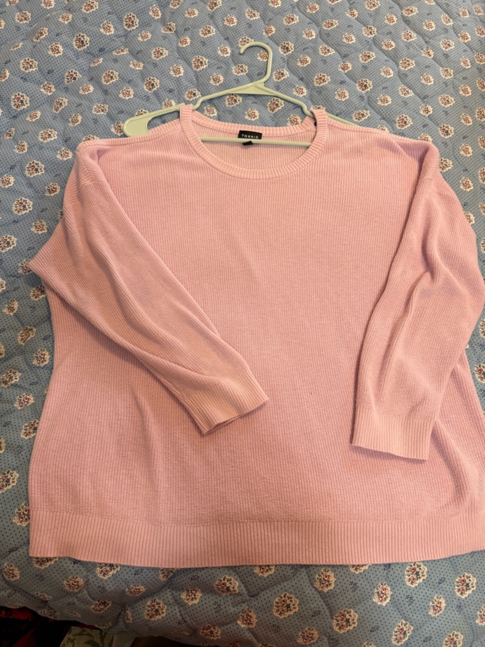 Torrid Pink Crewneck Top Sweater Plus 2 Lightweight Knit